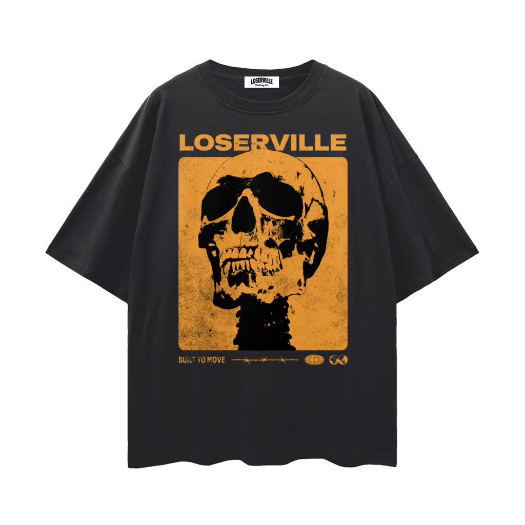 Tees,skull,oversized