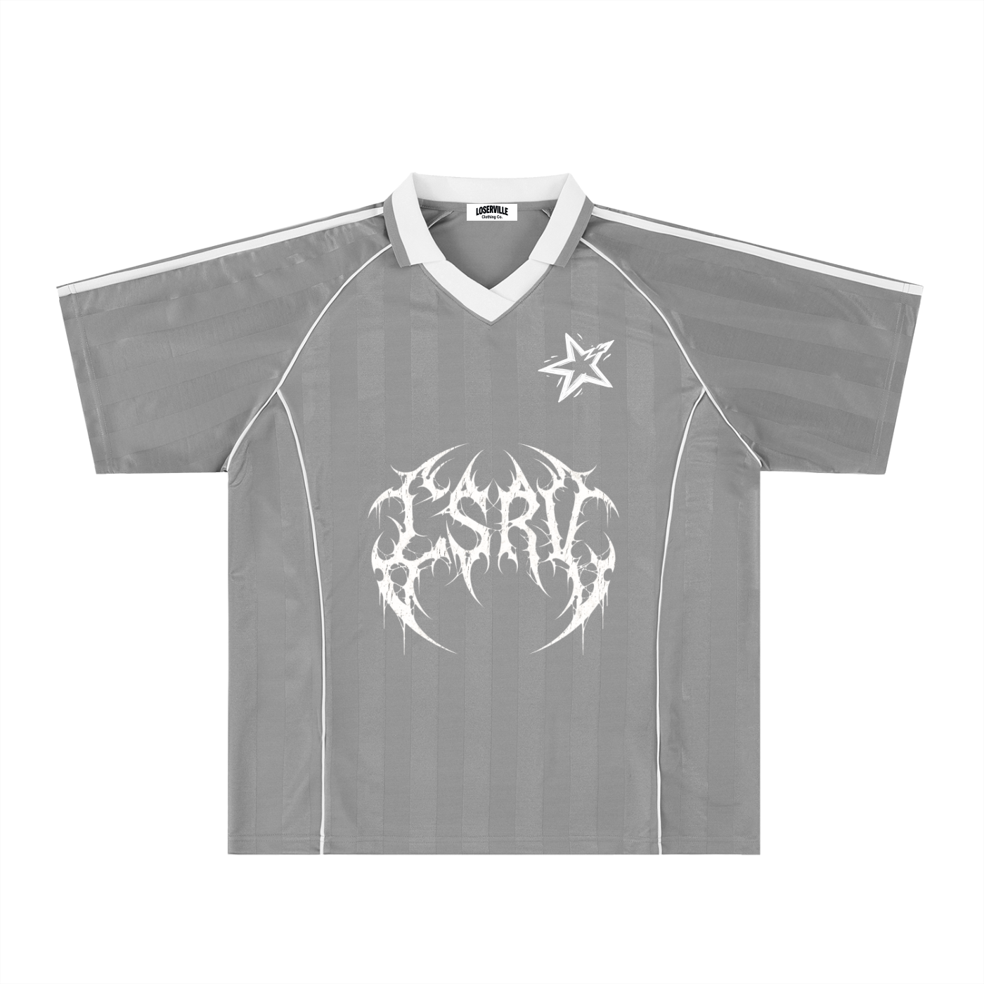 Shadow Stripe Collared Soccer Jersey ODMPOD