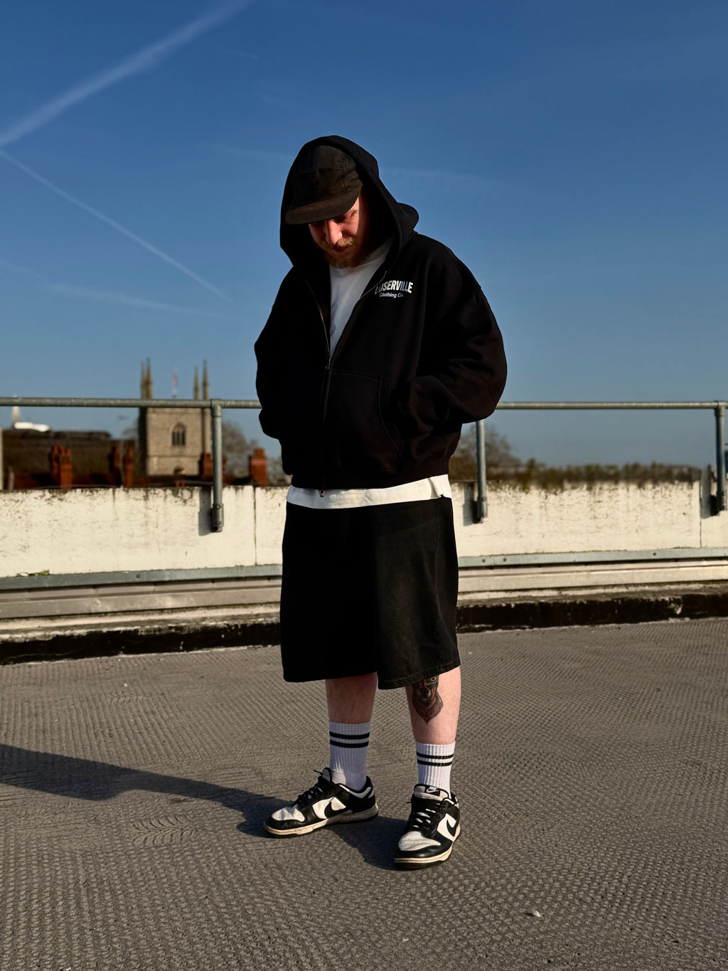 Core Boxy Zip Up Hoodie ODMPOD