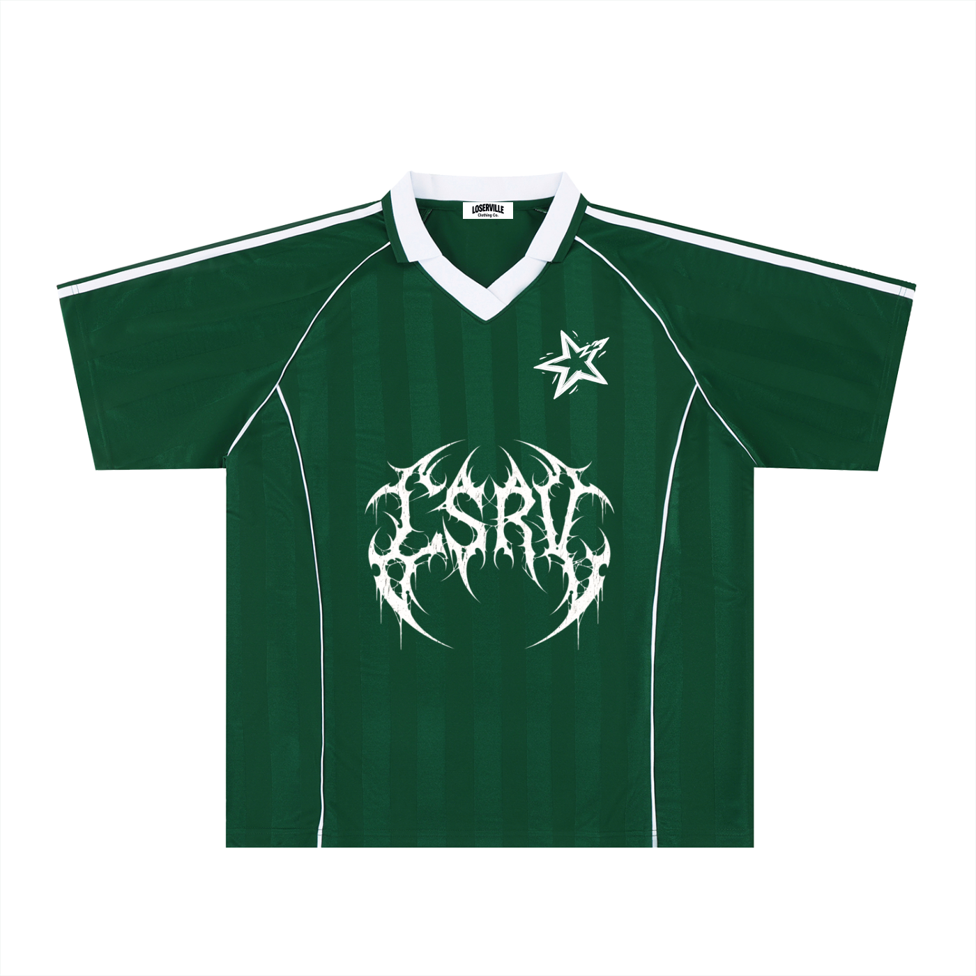 Shadow Stripe Collared Soccer Jersey ODMPOD