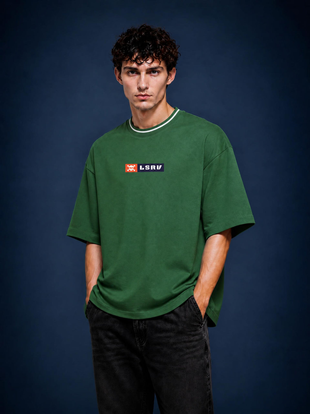 Tee,Skull,green