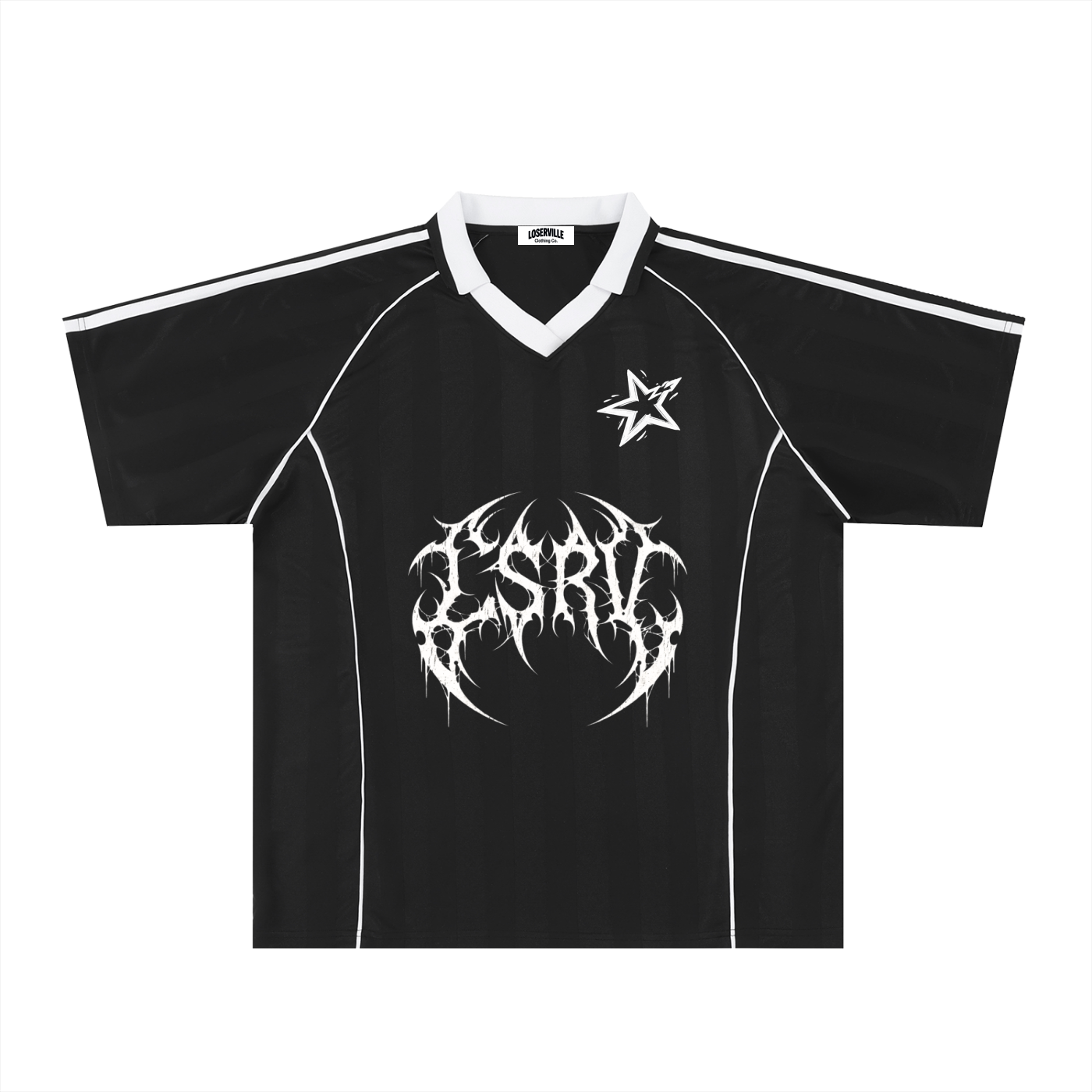 Shadow Stripe Collared Soccer Jersey ODMPOD