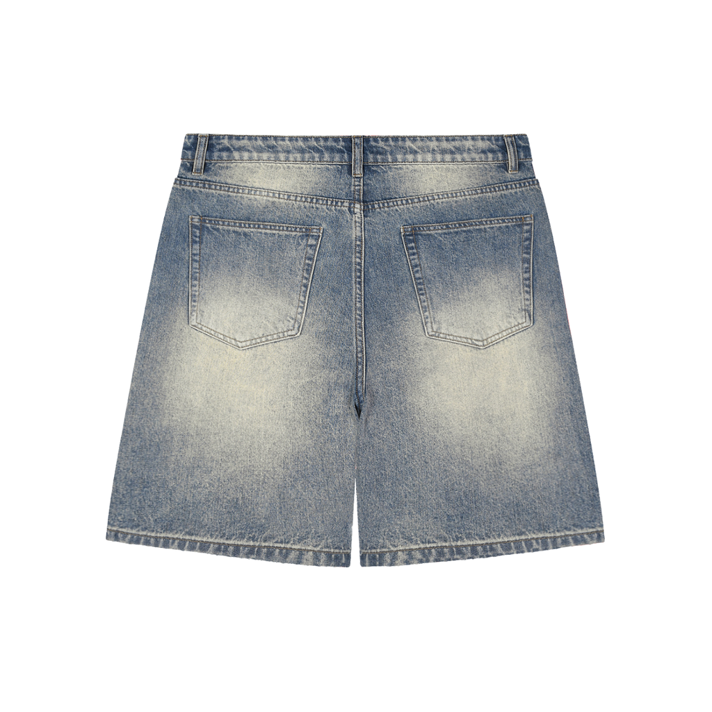 Faded Distressed Baggy Denim Shorts ODMPOD